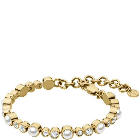 Dyrberg Kern Sacha Gold Bracelet - Crystal Pearl