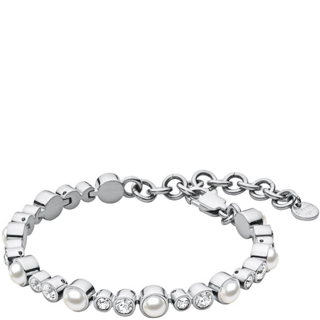 Dyrberg Kern Sacha Silver Bracelet - Crystal Pearl