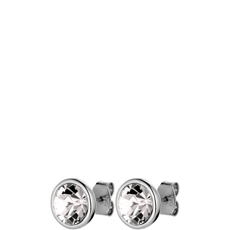 Dyrberg Kern Dia Silver Classic Stud Earrings - Clear