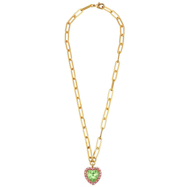 Dyrberg Kern Simona Gold Necklace - Green Rose