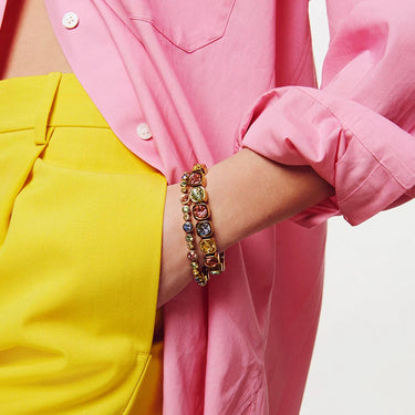 Dyrberg Kern Teresia Bracelet - Gold - Multi Pastel
