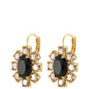 Dyrberg Kern Valentina Gold Drop Earrings - Black