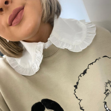 White Cotton Collar 