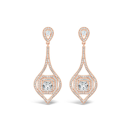 Absolute Rose Gold Art Deco Style Earring