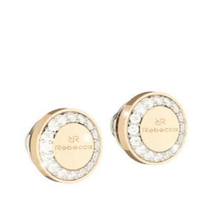 Rebecca Boulevard Small Gold Stud Earrings