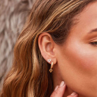 ChloBo Mini Earth Hoops - Gold