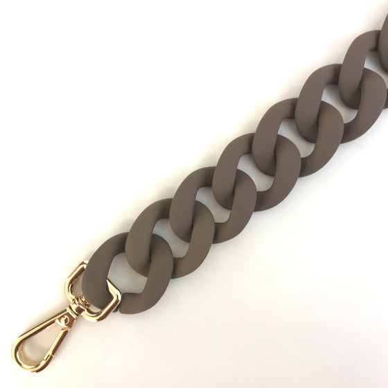 Elie Beaumont Acetate Chain Bag Strap - Taupe