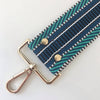 Elie Beaumont Bag Strap - Blue Aztec