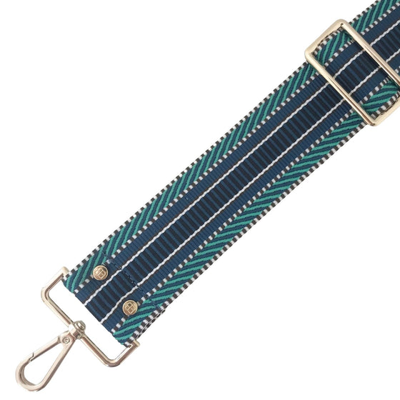 Elie Beaumont Bag Strap - Blue Aztec