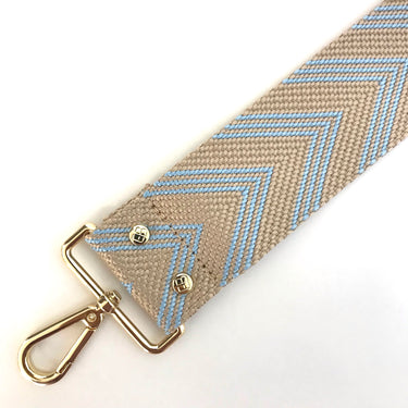Elie Beaumont Bag Strap - Blue Chevron