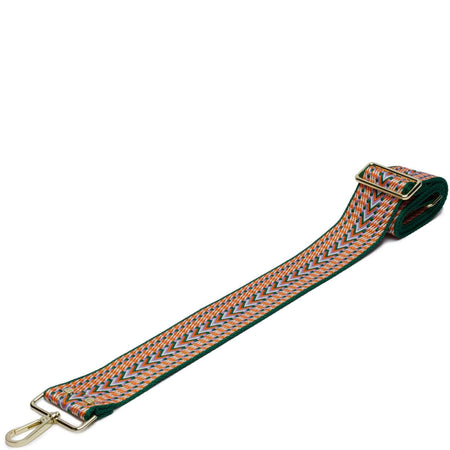 Elie Beaumont Bag Strap - Green Aztec