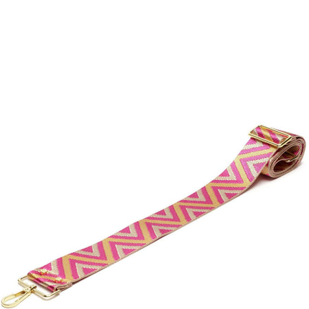 Elie Beaumont Bag Strap - Pink ZigZag