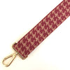 Elie Beaumont Bag Strap - Ruby Dogtooth