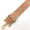 Elie Beaumont Bag Strap - Tangerine Chevron