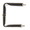 Elie Beaumont Bag Strap - Navy Gold Trim