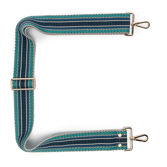 Elie Beaumont Bag Strap - Blue Aztec