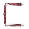 Elie Beaumont Bag Strap - Burgundy Chevron