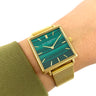 Elie Beaumont Bayswater Mesh Watch - Gold Green