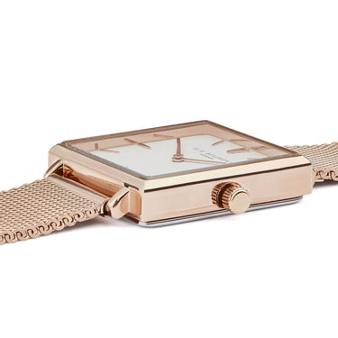 Elie Beaumont Bayswater Mesh Watch - Rose White