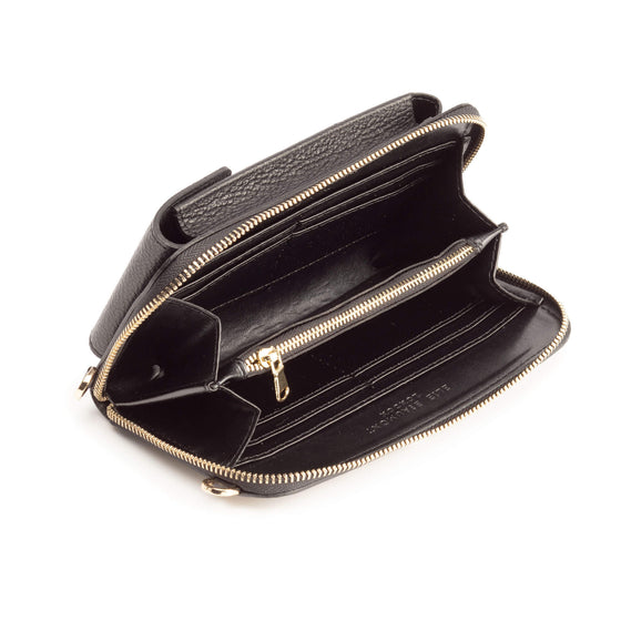 Elie Beaumont Black Leather Phonebag