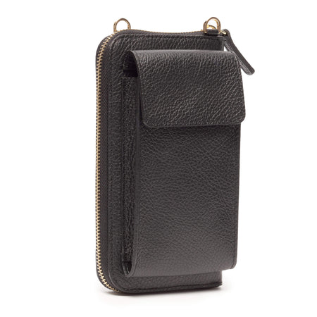 Elie Beaumont Black Leather Phonebag