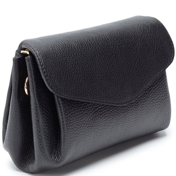 Elie Beaumont Envelope Leather Bag - Black