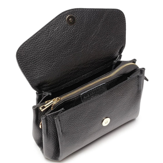 Elie Beaumont Envelope Leather Bag - Black