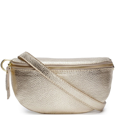 Elie Beaumont Gold Leather Slingbag