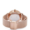 Elie Beaumont Large Dial Mesh Watch - Rose