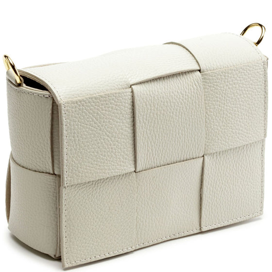 Elie Beaumont Marble Tile Leather Crossbody Bag