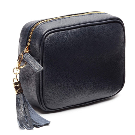 Elie Beaumont Navy Leather Bag