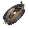 Elie Beaumont Navy Leather Woven Bag