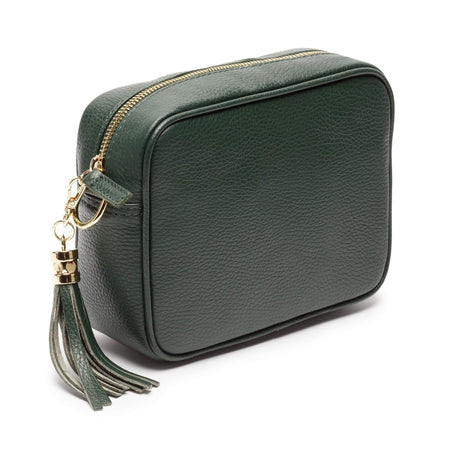 Elie Beaumont Bottle Green Leather Bag