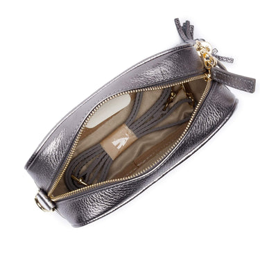 Elie Beaumont Pewter Leather Bag