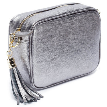 Elie Beaumont Pewter Leather Bag