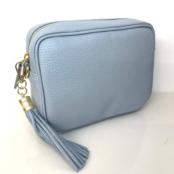 Elie Beaumont Powder Blue Leather Bag