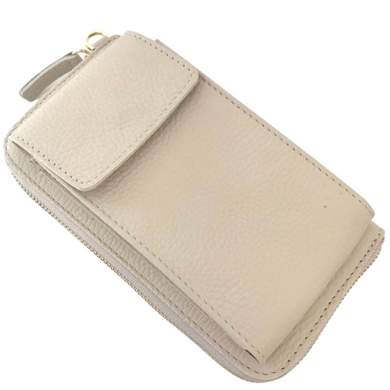 Elie Beaumont Stone Leather Phonebag