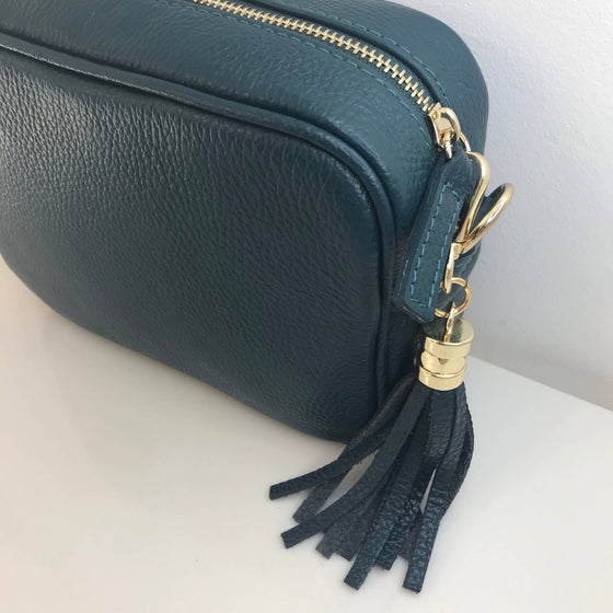 Elie Beaumont Turquoise Leather Bag