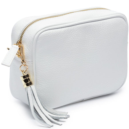 Elie Beaumont White Leather Bag