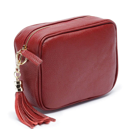 Elie Beaumont Wine Leather Bag