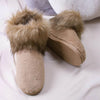 Elsa Faux Fur Camel Slipper Boots