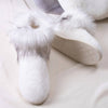 Elsa Faux Fur Winter White Slipper Boots