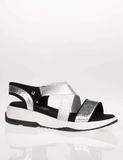 Una Healy Everyday People Silver Sandals 