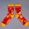 Powder Floral Fuschia Socks