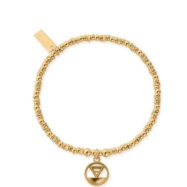 ChloBo Earth Sparkle Disc Bracelet - Gold