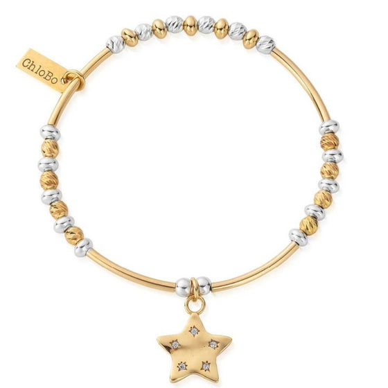 ChloBo Sparkle Star Bracelet - Gold & Silver