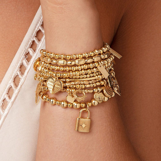 ChloBo Didi Sparkle Hamsa Hand Bracelet - Gold