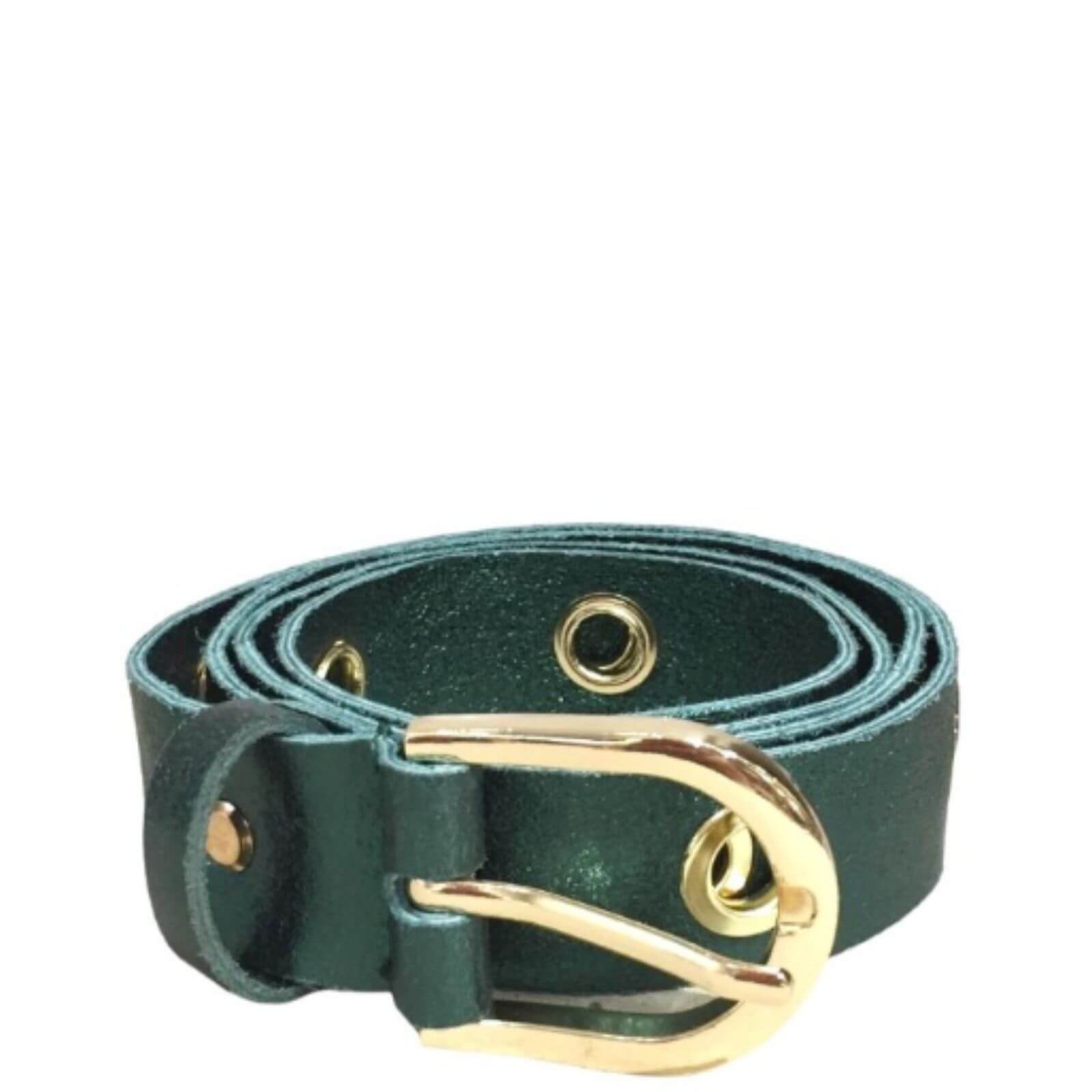 Gold eyelet clearance belt