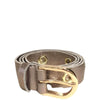 Gold Eyelet Leather Belt