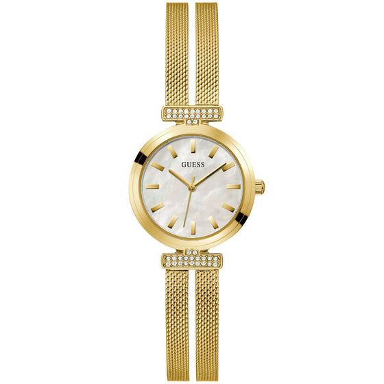 Guess Array Gold Mesh Watch